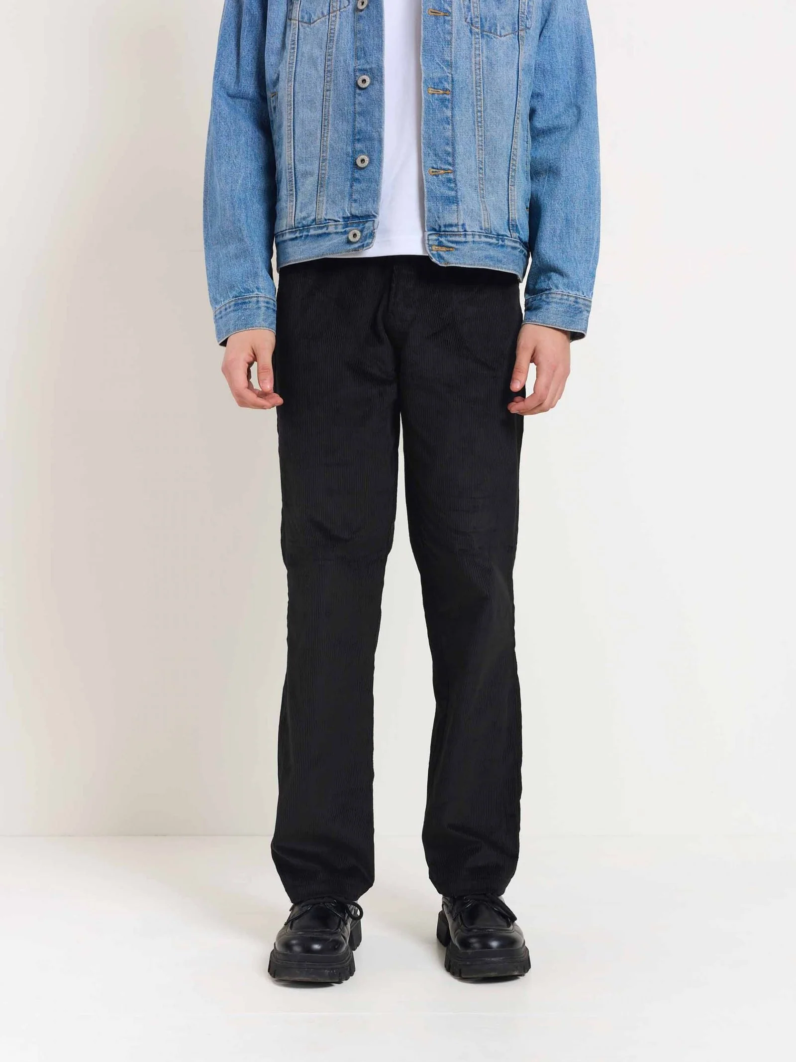Black Corduroy Trousers - Image 2