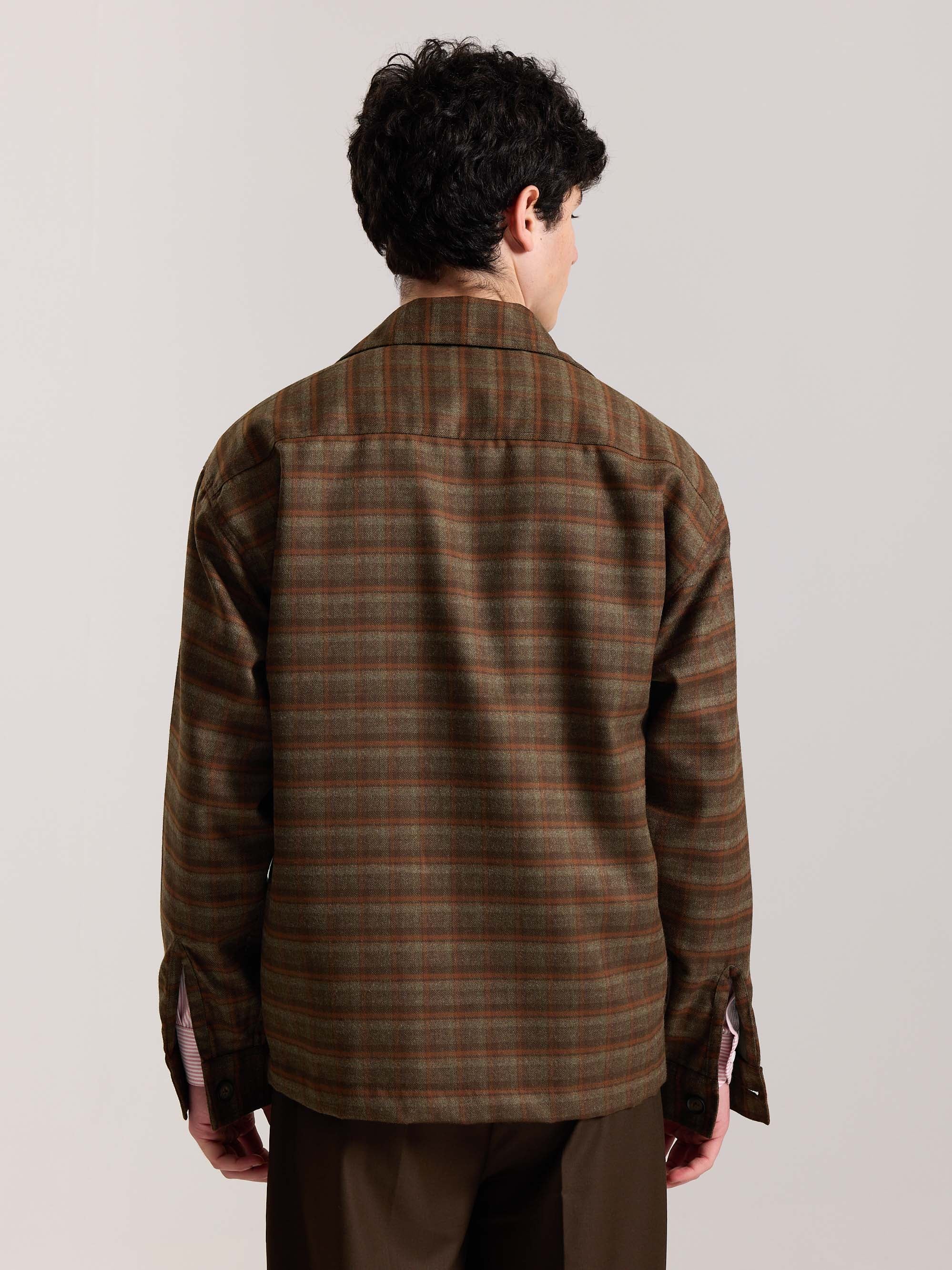 Brown Checkered Tweed Shacket - Image 8