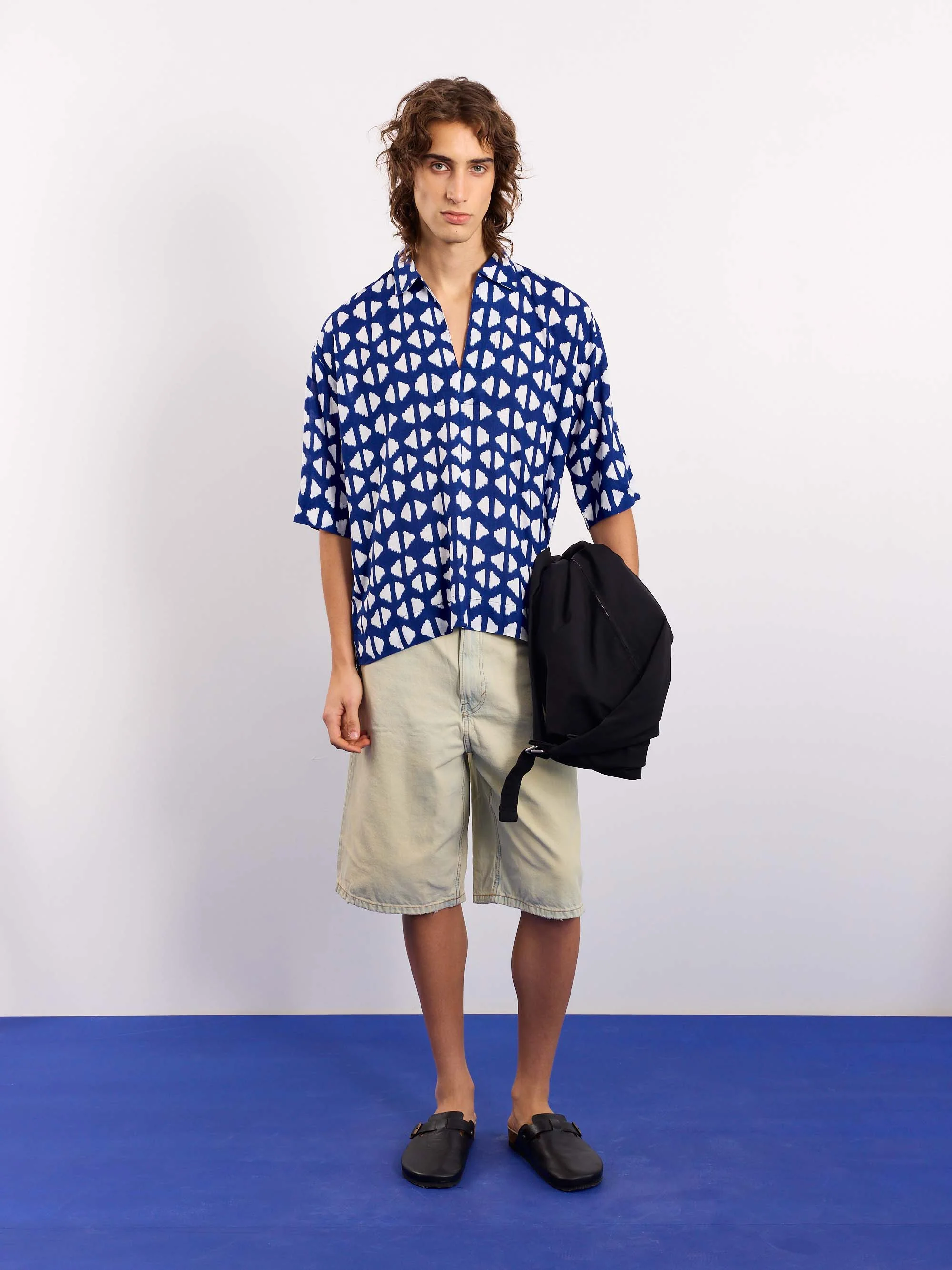 Indigo Blue Indie Printed Pullover