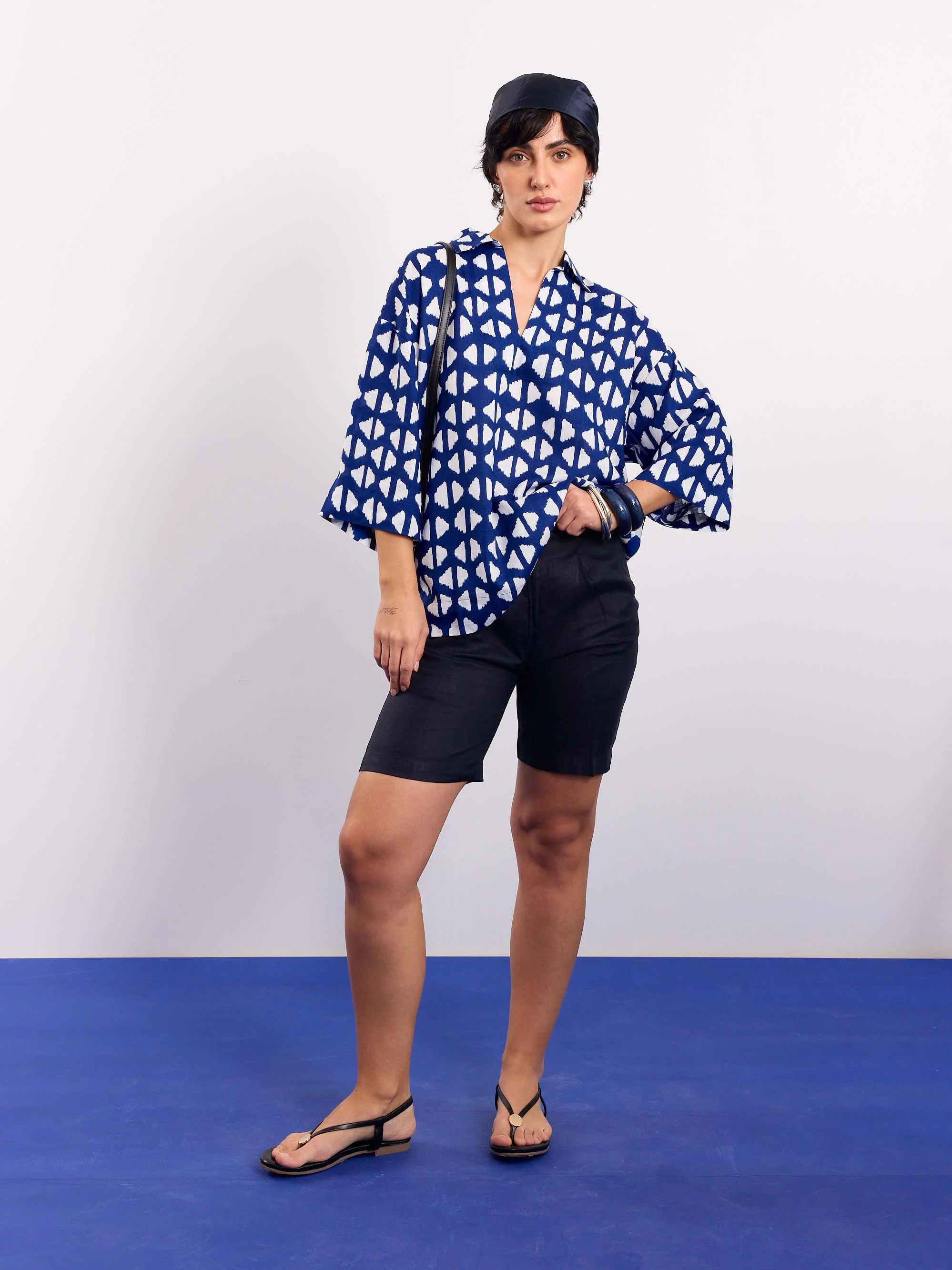 Indigo Blue Indie Printed Pullover - Image 2