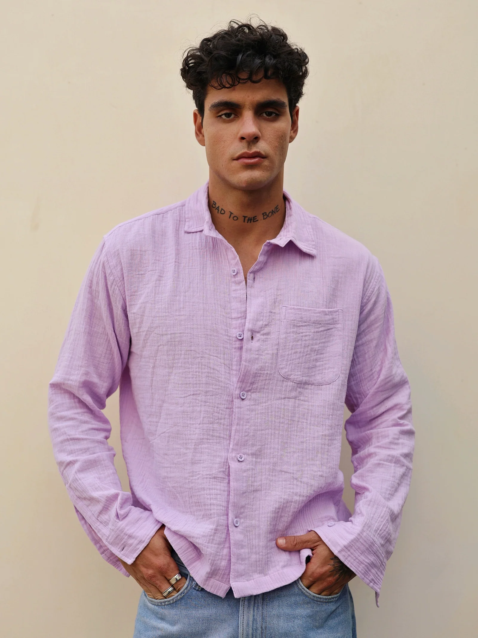 Lavender Gauze Holiday Shirt ( Pre-Order )