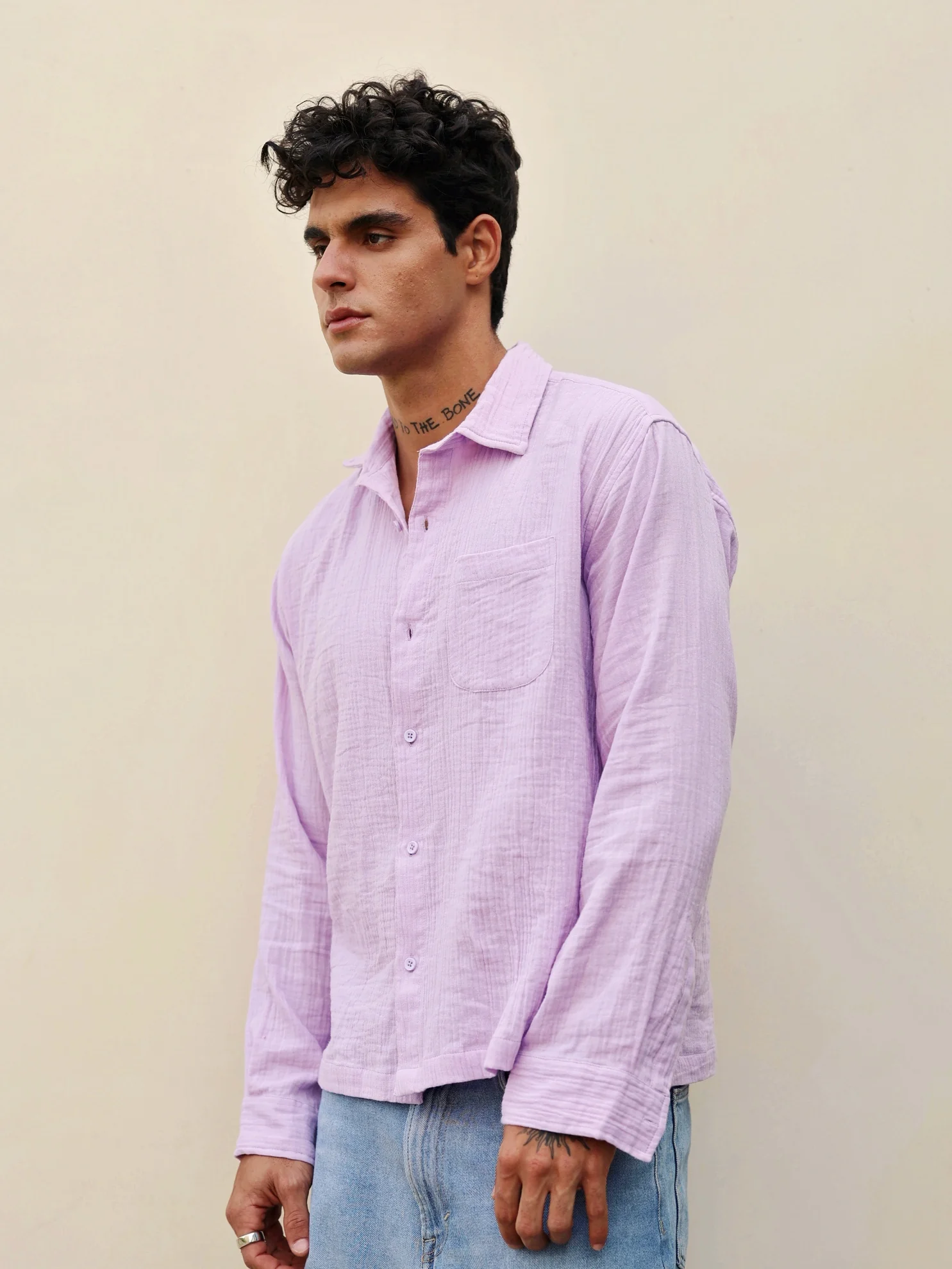Lavender Gauze Holiday Shirt ( Pre-Order ) - Image 5
