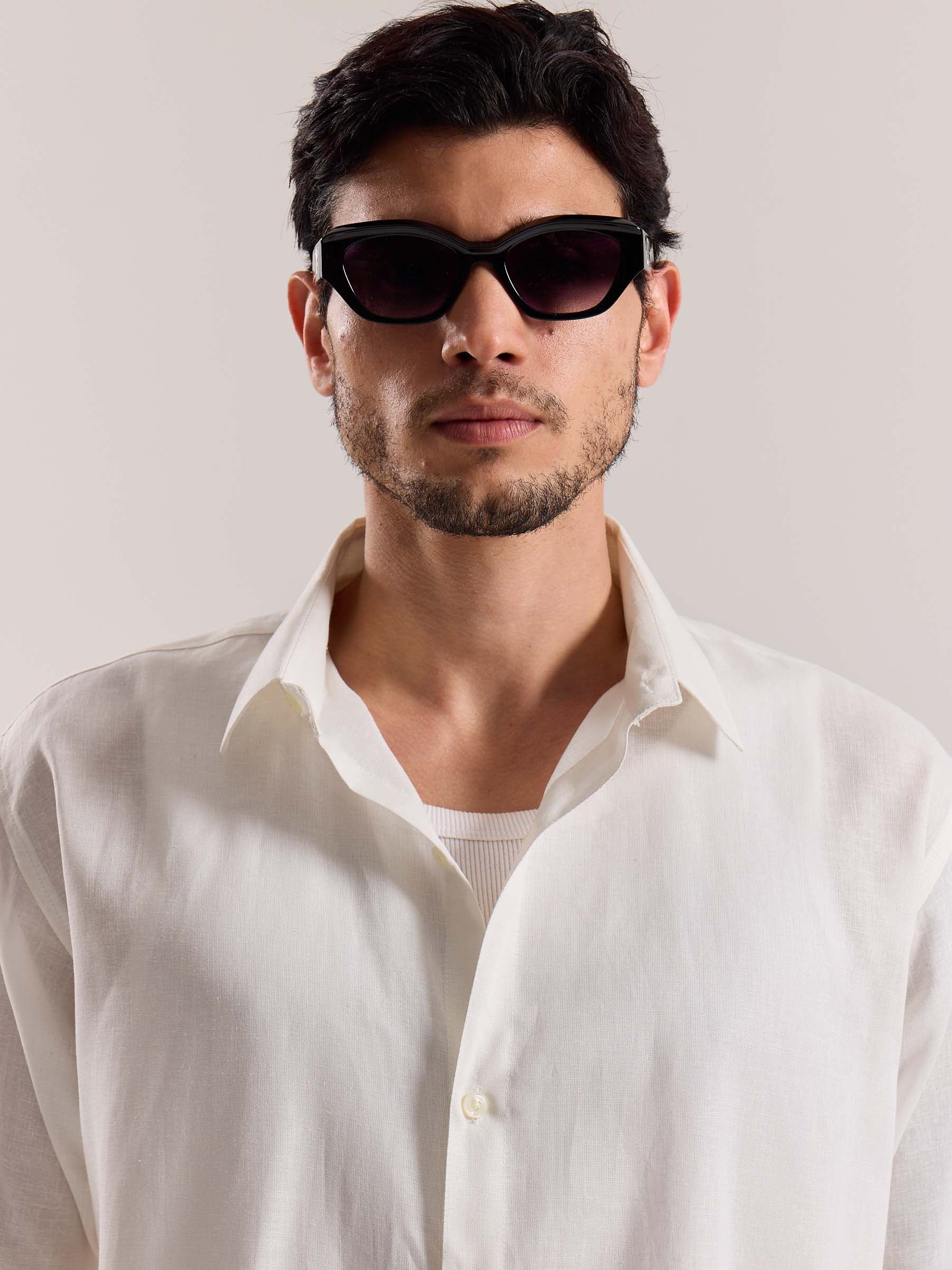 Off White Linen-blend Shirt (Pre-Order) - Image 5