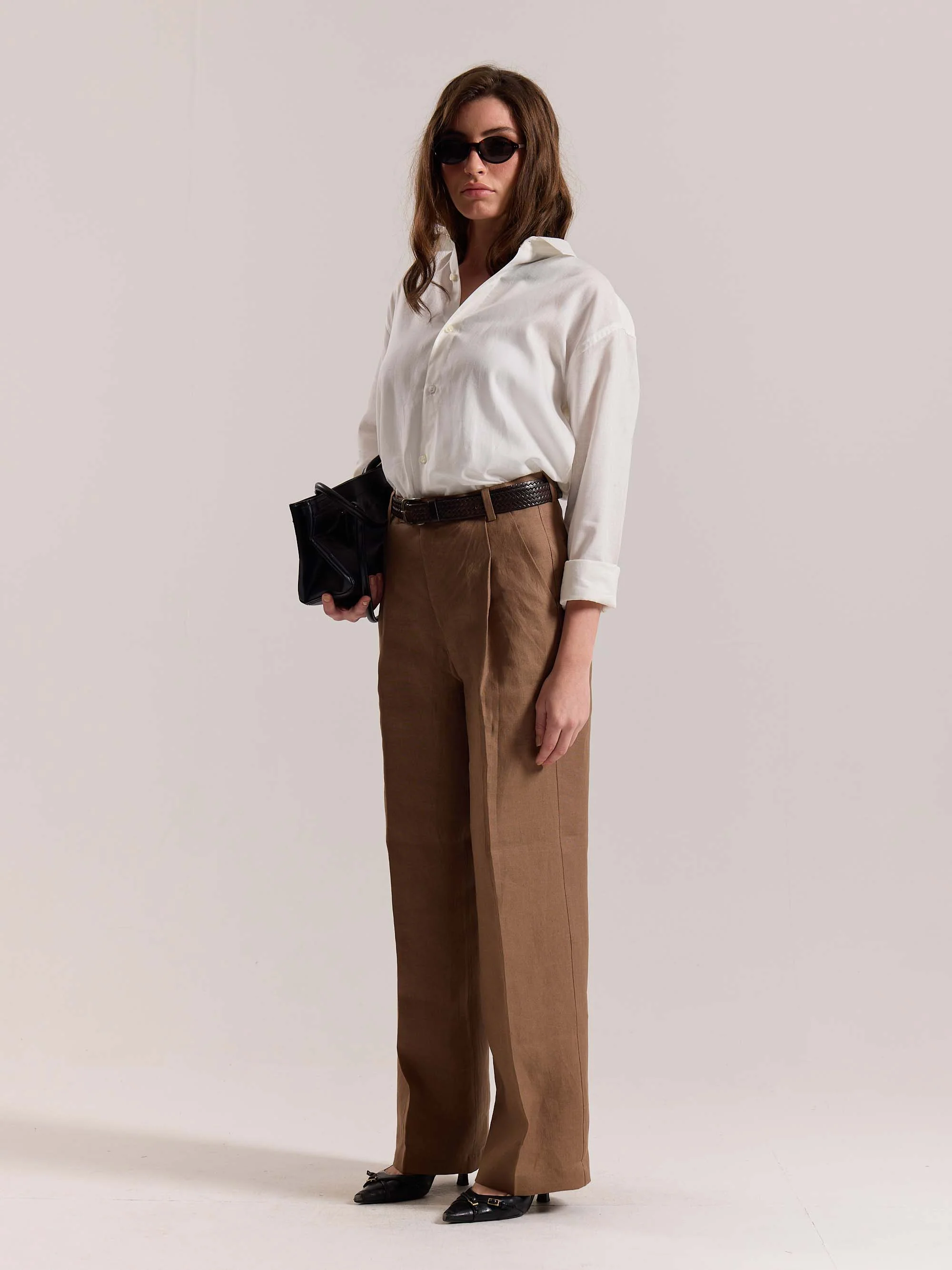 Off White Linen-blend Shirt (Pre-Order) - Image 7