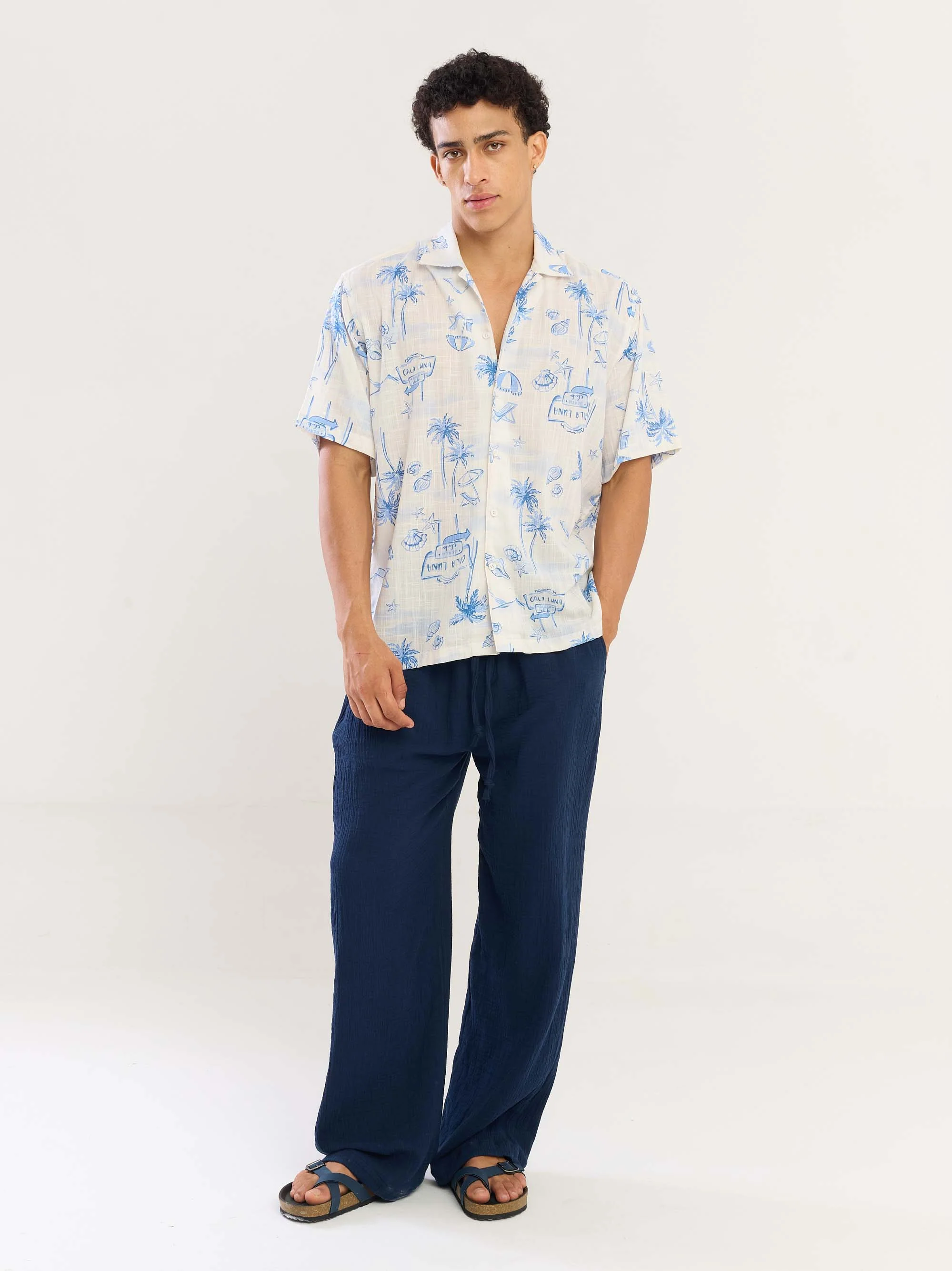 Postcard Paradise Printed Shirt