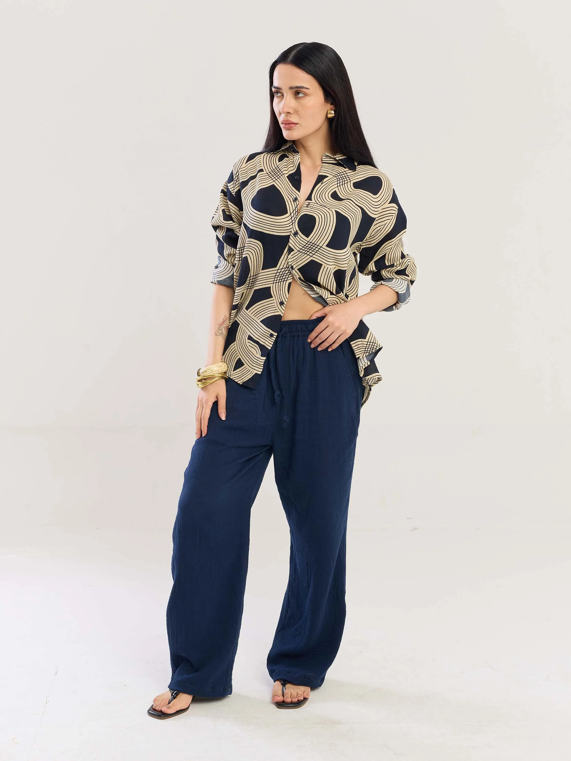 Retro Ripples Wrinkled Shirt - Image 2
