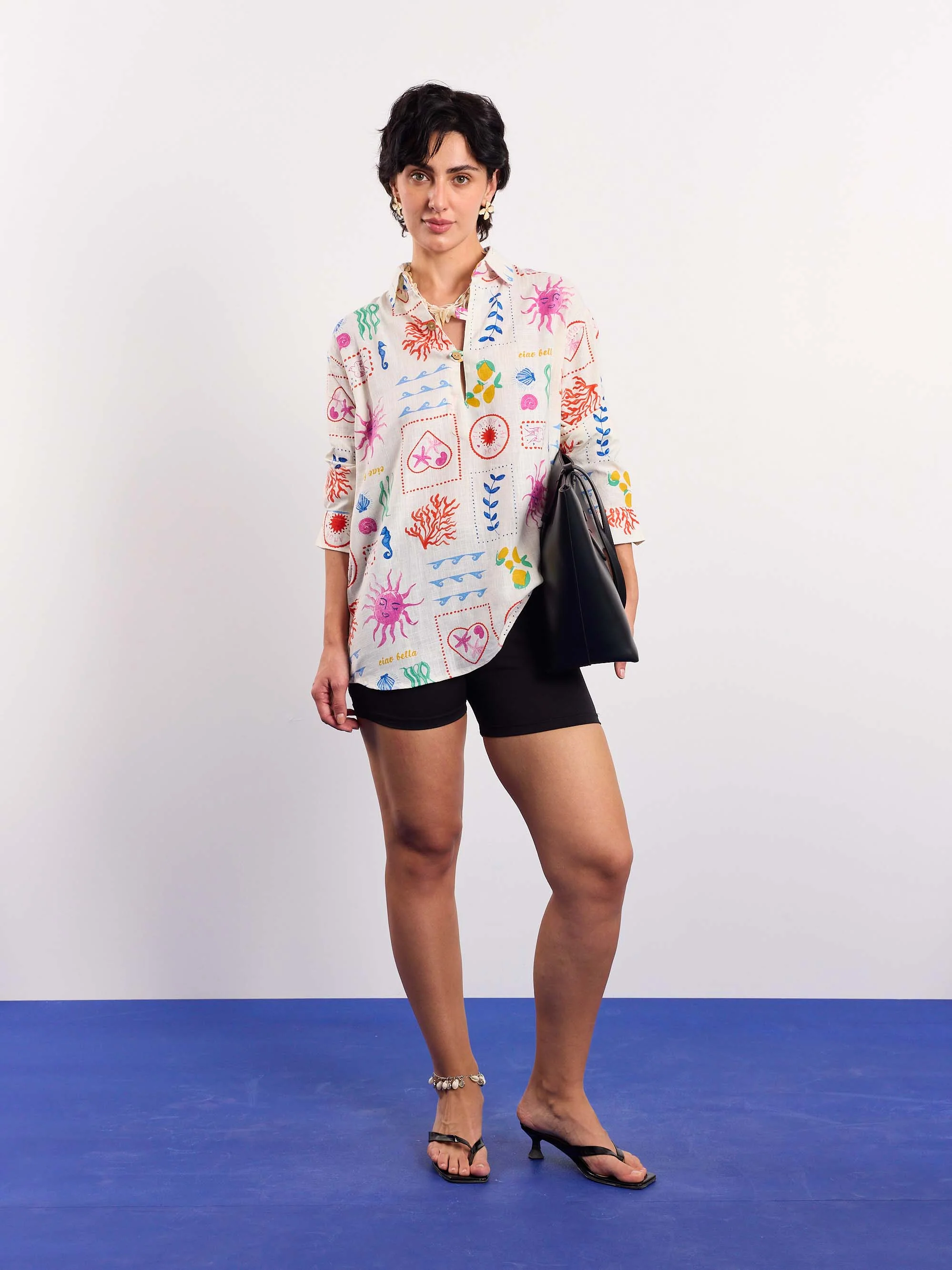 Sun & the Sea Printed Linen Pullover - Image 2