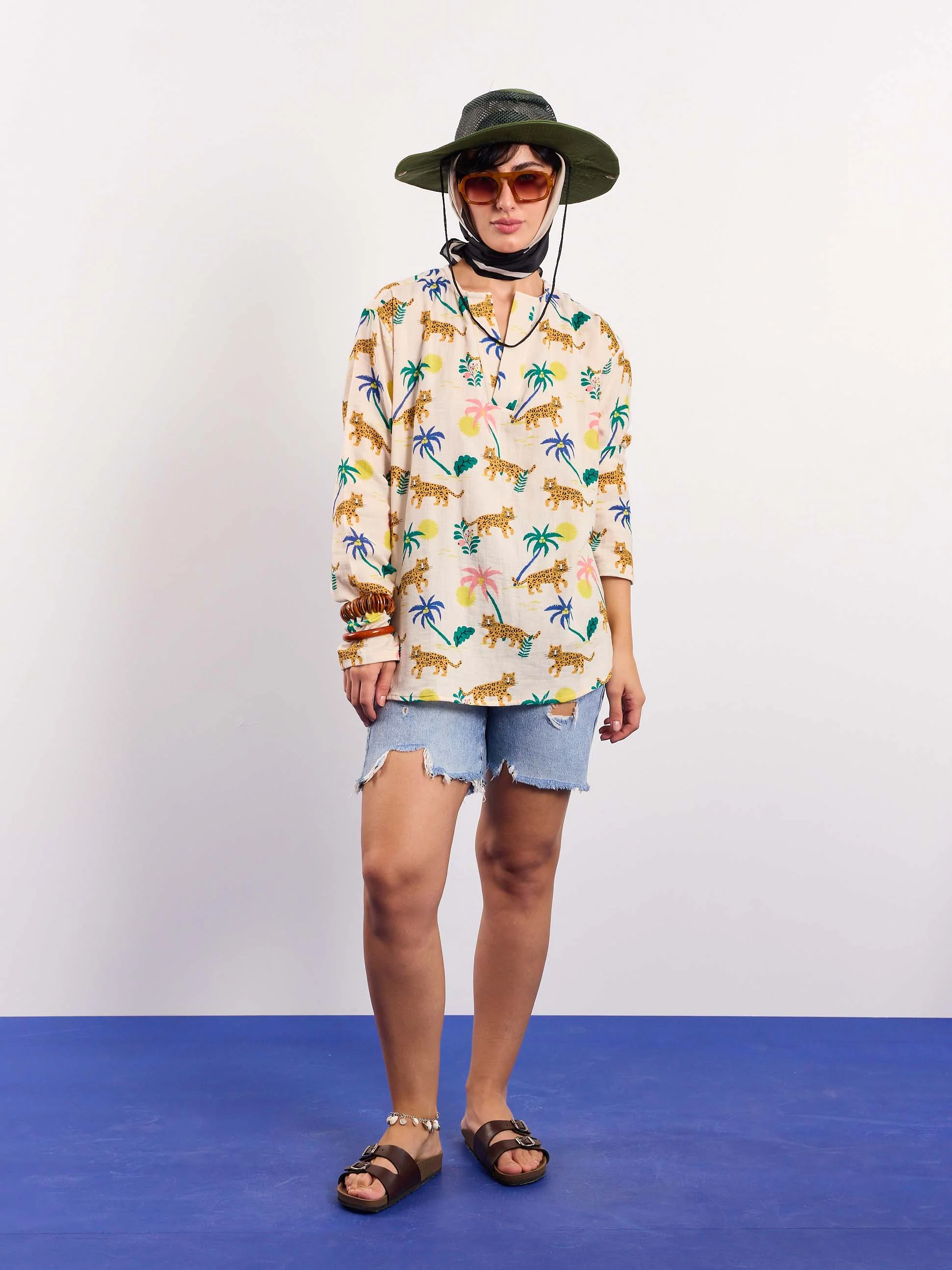 Tropical Safari Gauze Pullover - Image 2