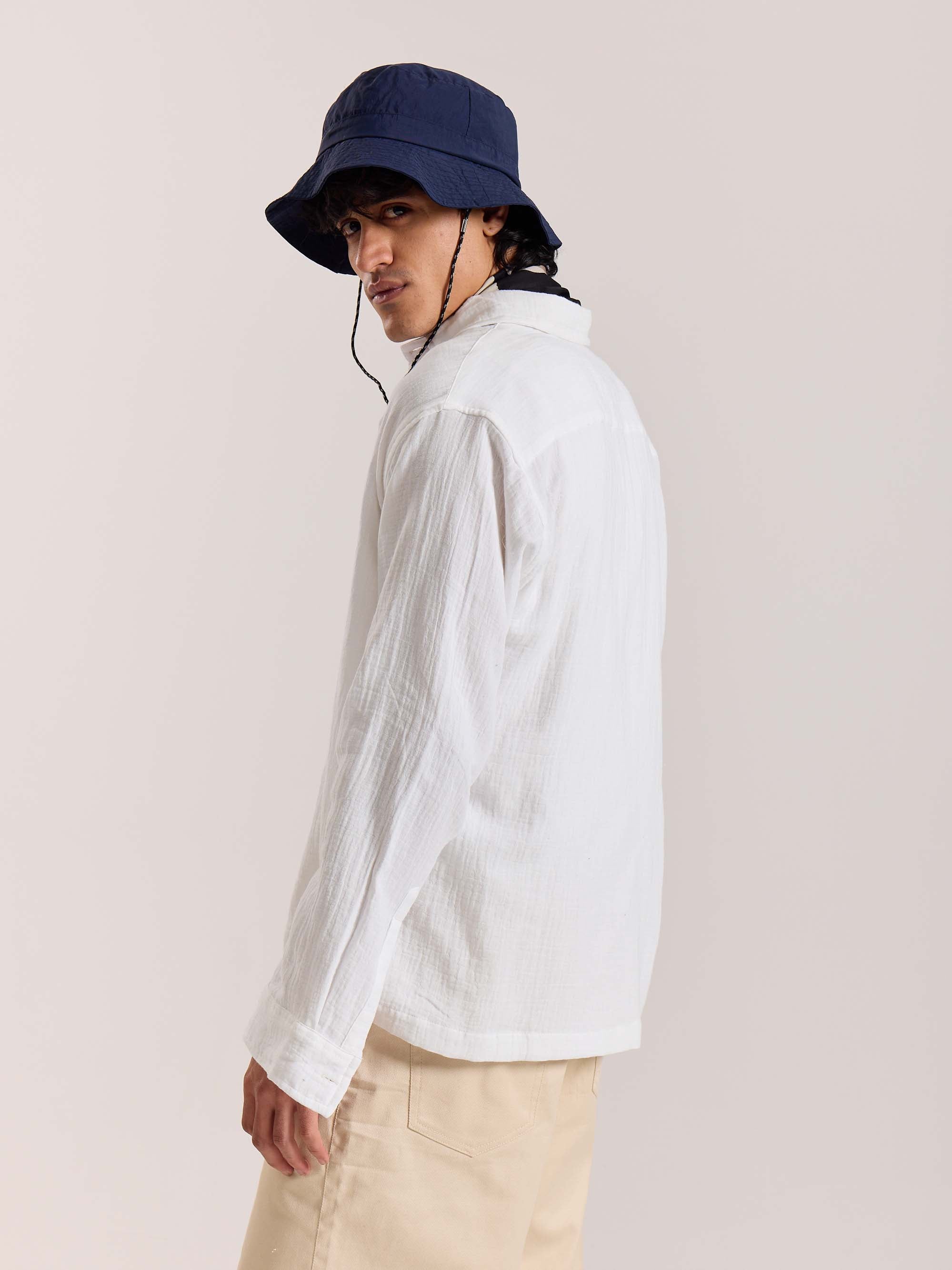 White Gauze Holiday Shirt - Image 6