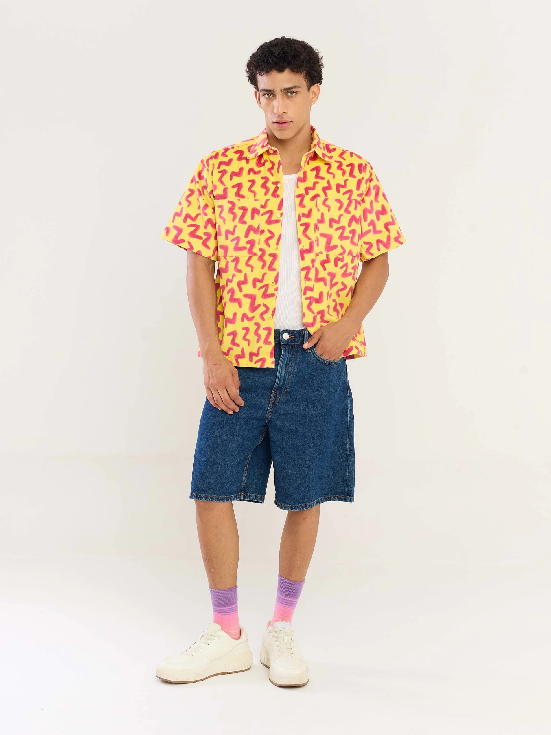 Zip Zap Yellow Corduroy Shirt